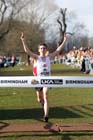 Keith Gerrard (Lancashire) wins the Senior Mens race, McCain Inter Counties Cross Country, Cofton Park, Birmingham.